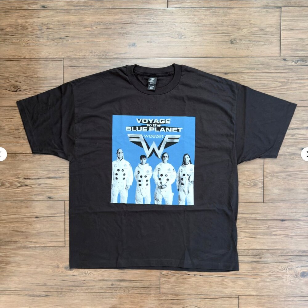 Weezer Voyage to the Blue Planet 2024 Tour Graphic‎ T Shirt Black 2XL